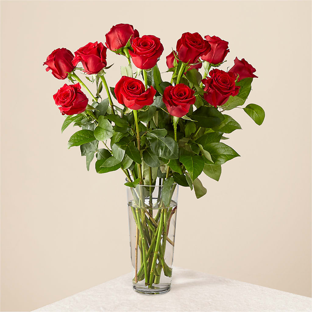 Long Stem Red Rose Bouquet – Magnolia Floral Design, Santa Ana CA