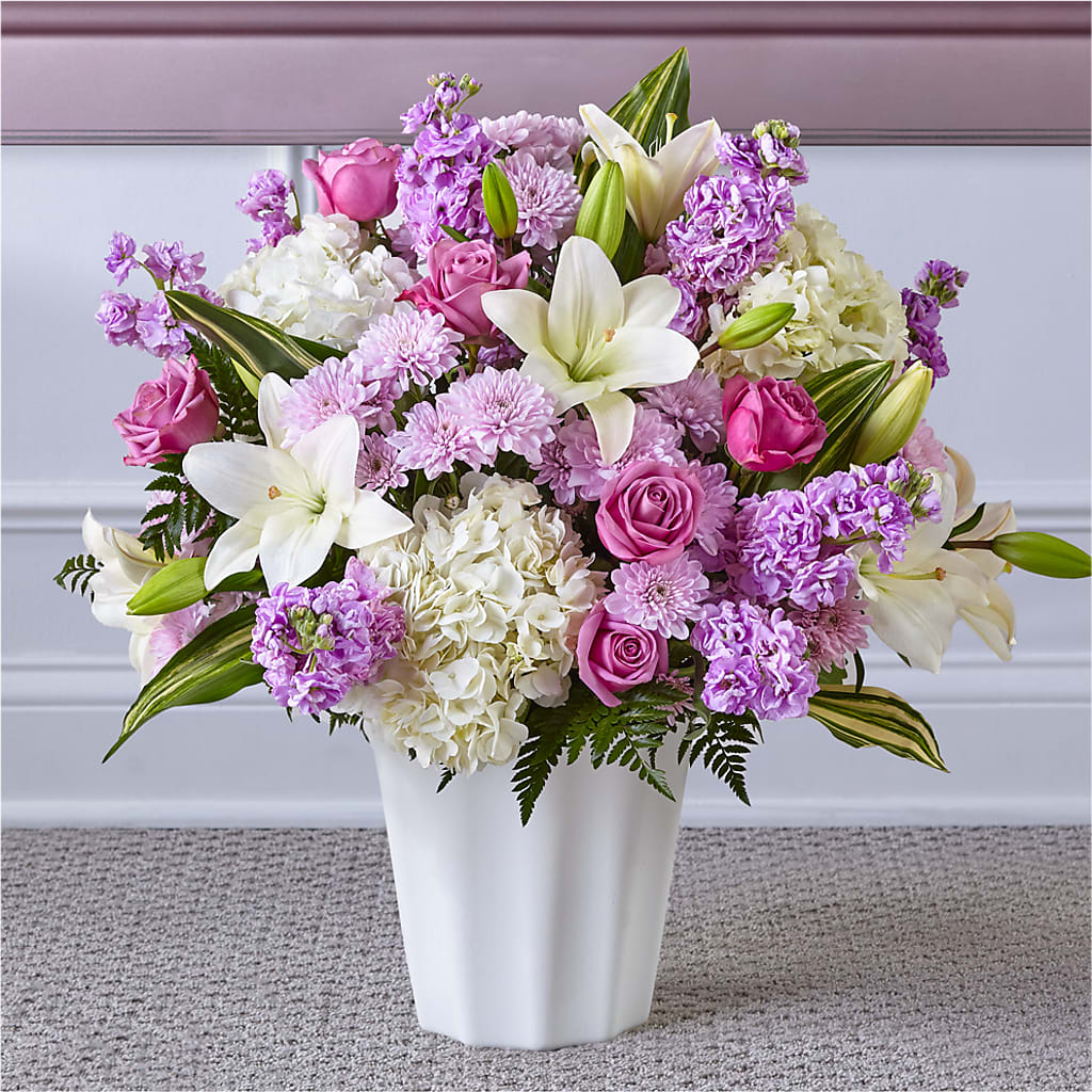 Heaven Sent Floor Basket – Magnolia Floral Design, Santa Ana CA