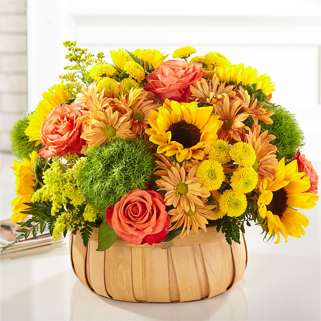 Harvest Sunflower Basket – Magnolia Floral Design, Santa Ana CA