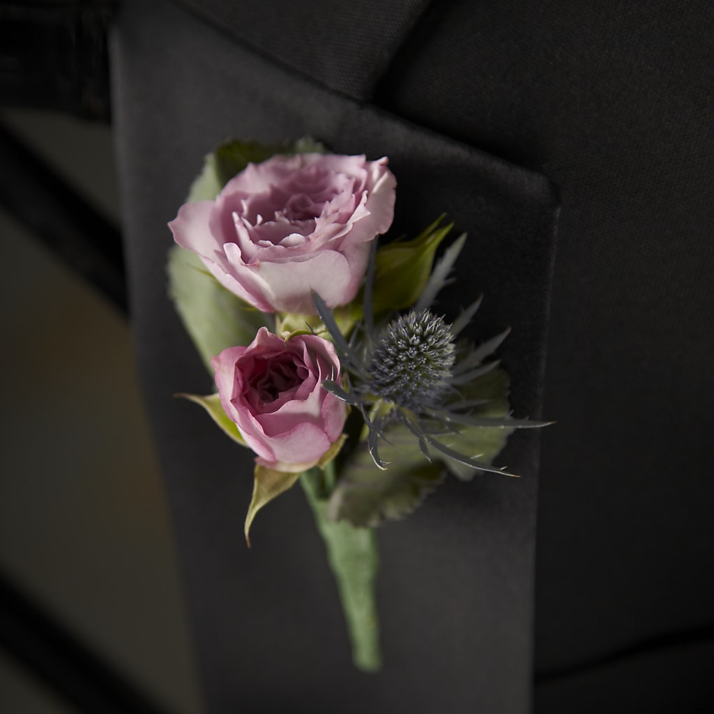 Veronica Boutonniere – Magnolia Floral Design, Santa Ana CA