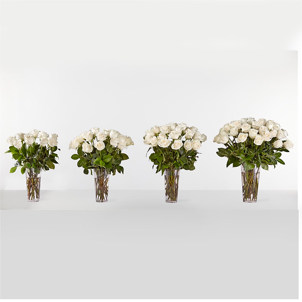 Long Stem White Rose Bouquet –  Magnolia Floral Design, Santa Ana CA