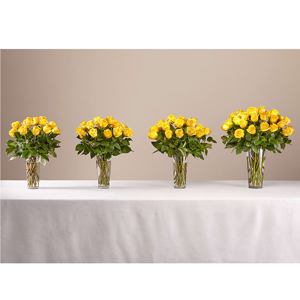 Long Stem Yellow Rose Bouquet –  Magnolia Floral Design, Santa Ana CA
