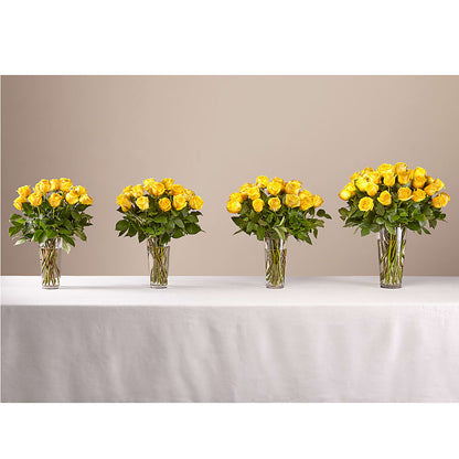 Long Stem Yellow Rose Bouquet –  Magnolia Floral Design, Santa Ana CA