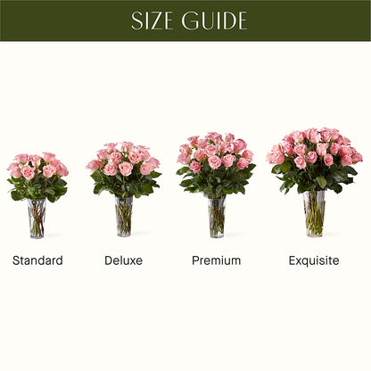 Long Stem Pink Rose Bouquet –  Magnolia Floral Design, Santa Ana CA