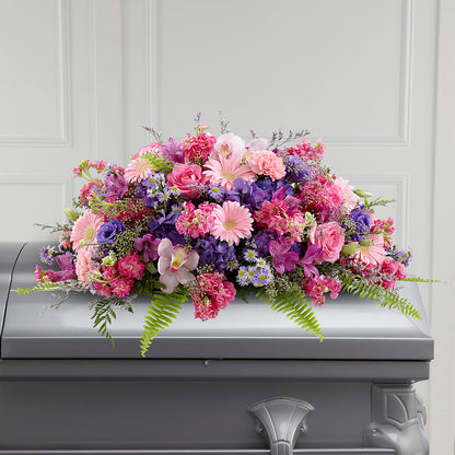 Glorious Garden Casket Spray –  Magnolia Floral Design, Santa Ana CA