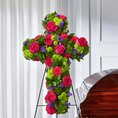 Tribute Rose Floral Cross –  Magnolia Floral Design, Santa Ana CA