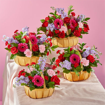 Pink Picnic Basket –  Magnolia Floral Design, Santa Ana CA