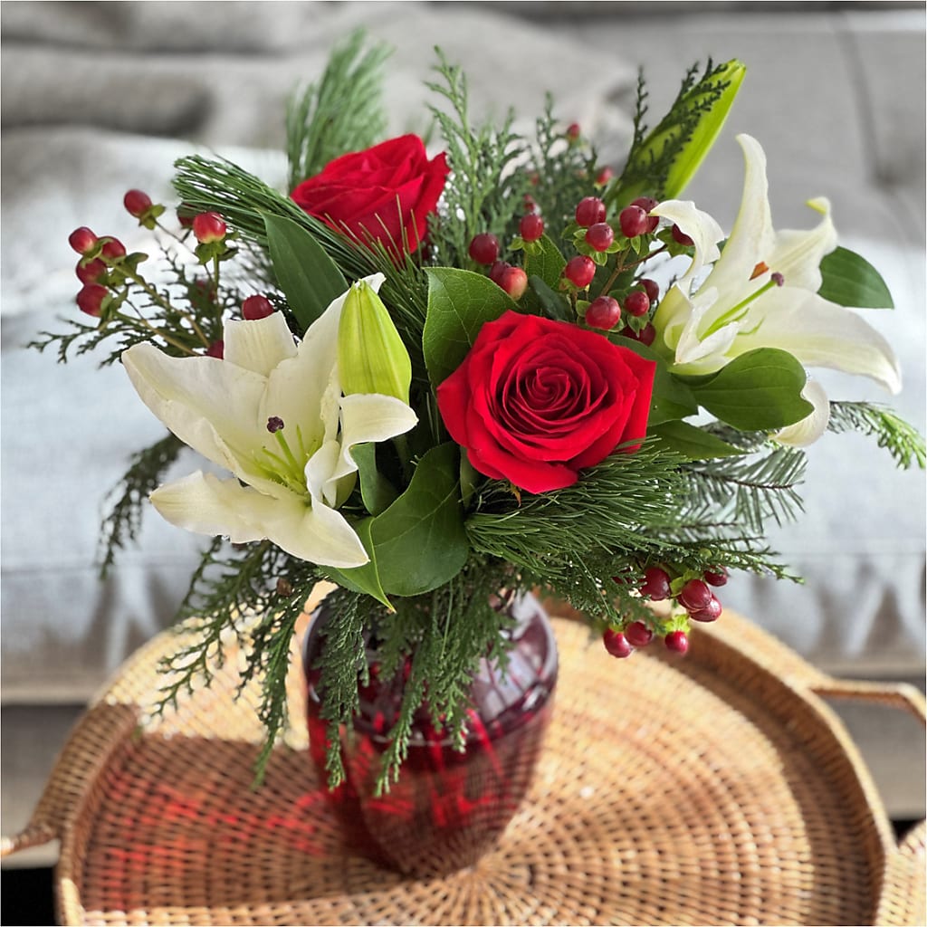 Evergreen Delight Bouquet –  Magnolia Floral Design, Santa Ana CA