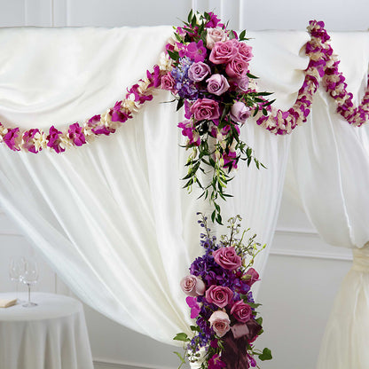 Color & Light Chuppah Decor –  Magnolia Floral Design, Santa Ana CA